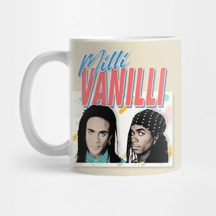 Milli Vanilli - 80's Fanart Aesthetic Design Tribute Mug